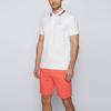 HUGO BOSS Stripes Short Sleeved Polo Shirt Men's White 50452874-100