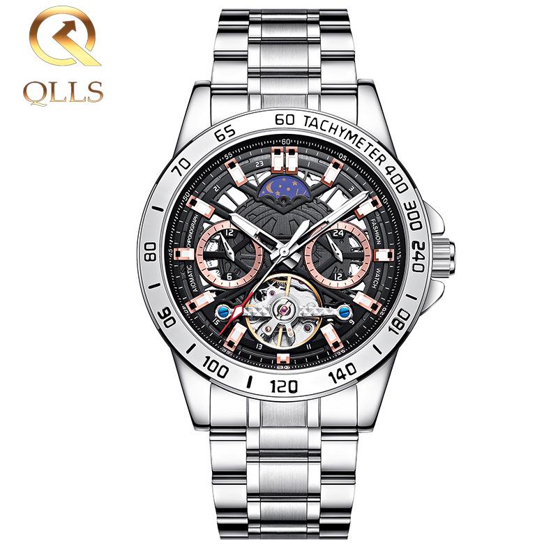 

QLLS Qiluo Time Швейцарские Автоматические Механические Мужские Бизнес-Часы - Стиль Douyin
