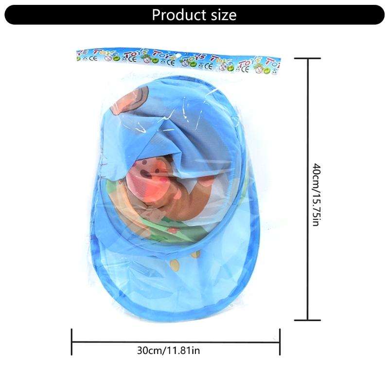 Folding Children's Ball Pit Tent with Basketball Hoop, Portable Playpen for Toddlers' Imaginative Play, Balls Not Included