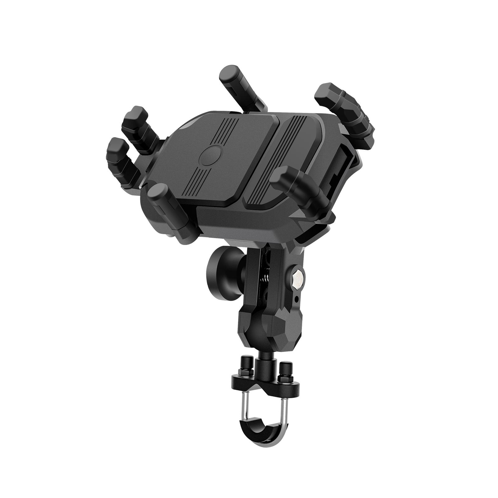 

Motorcycle Phone Mount Holder Waterproof Motorcycle Cell Phone Holder Anti-theft 360 degrees Rotation Motorbike Rearview Mirror Mount for 3.5-6.5inch