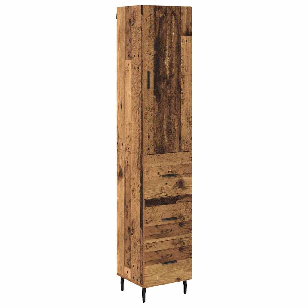 Highboard Reclaimed Wood 34.5 x 34 x 180 cm Particleboard
