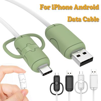 Kabelschutz für Android IPhone 14 13 18/20W Ladegerätkopfschutz USB-Datenkabel Leitungsschutz Silikon Kabelschutz