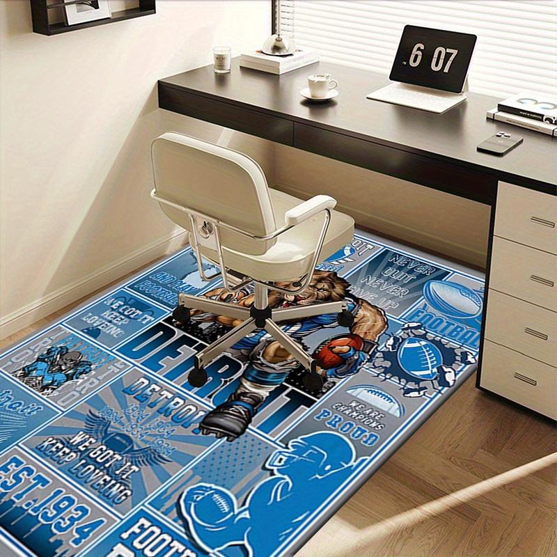 Office Carpet Detroit Football Spirit, Sofa Rug, Chair Mat Protection