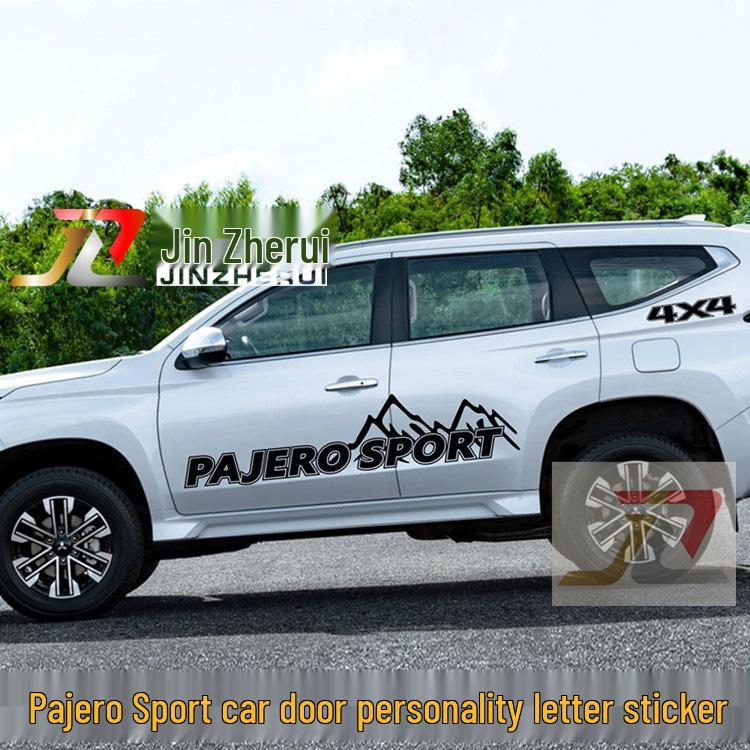 Autocolante Caroserie Mitsubishi Pajero Sport: Autocolante Dungi de Cursă & Bară de Culoare Personalizată