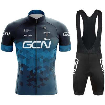 Neues Fahrradset für Herren Sommer Rennrad Kurzarm Team Radsportanzug für Herren Bib Shorts MTB Schweißableitendes Set
