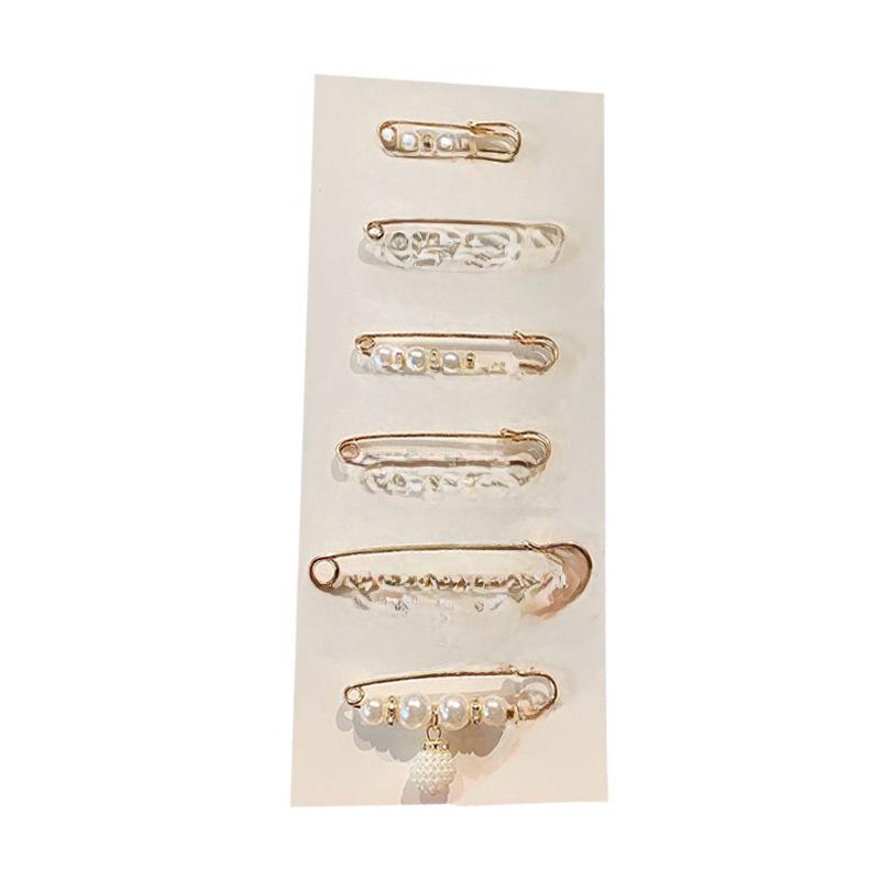 Κομψή καρφίτσα μέσης με μαργαριτάρι και καρφίτσα για γυναίκες