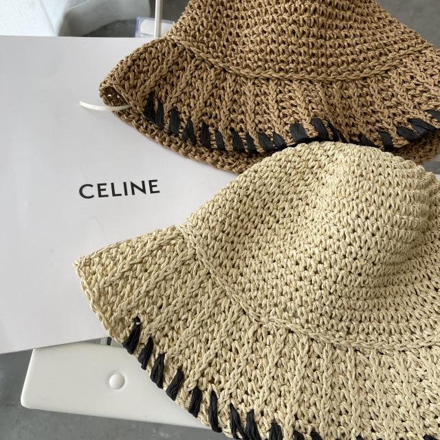 Design Seam Black Thread Hand-woven Big-brimmed Straw Hat Women's Spring and Summer Versatile Sunshade Personalized Casual Sun Hat