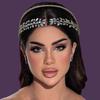 Elegant Princess Queen Crown Shiny Bridal Head Hoop Vintage Women Headpiece  Girls