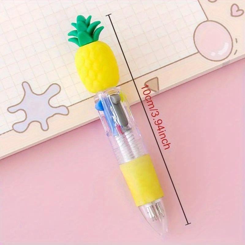A Set of 20 Cute Retractable Ballpoint Pens, Ergonomic Round Pen Body, A Variety of Cute Designs, Suitable for School and Office Supplies