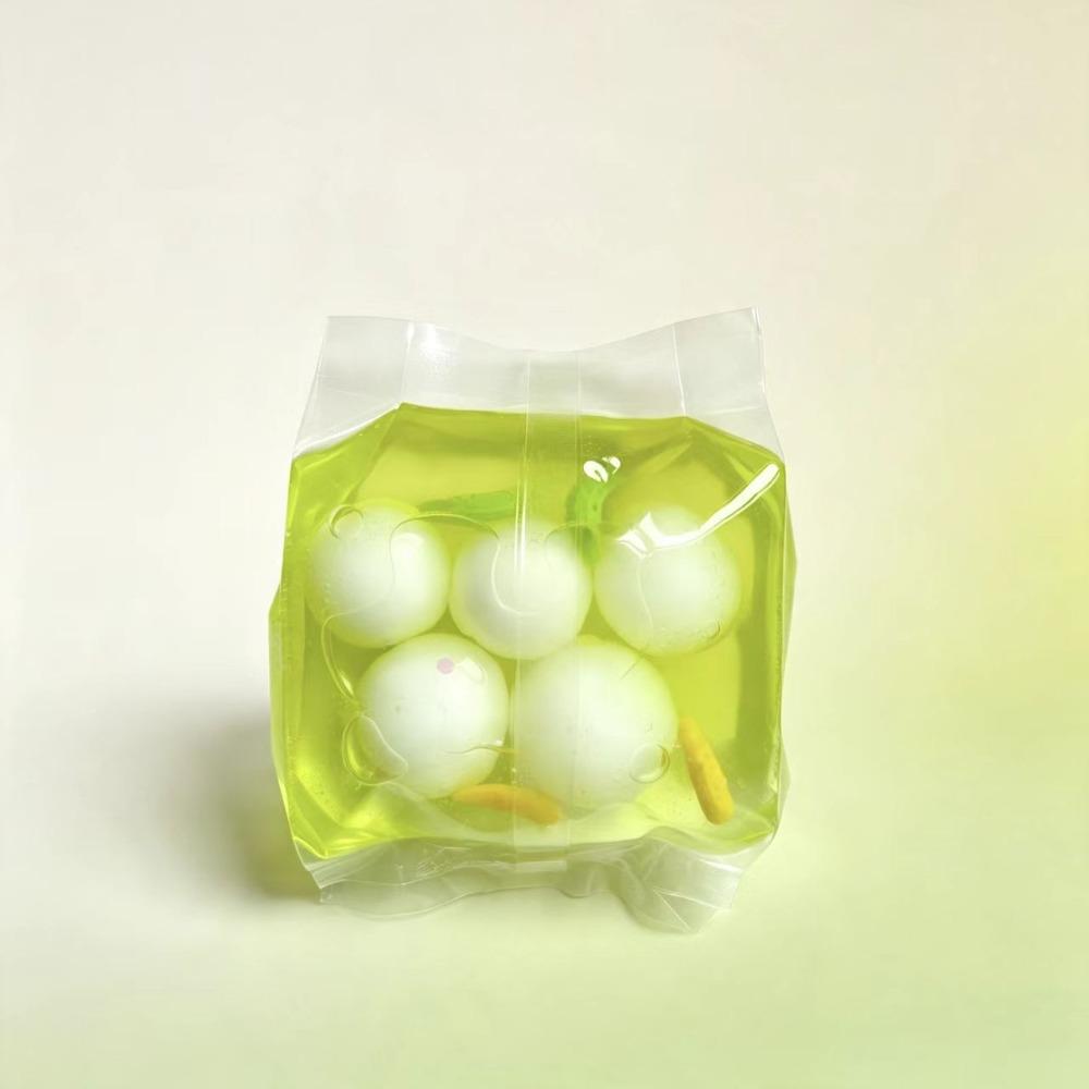 Fruit Color Crunchy Squishy Bag Handmade Sensory Dumpling Squishy Crispy Handmade Ball Desk Decor