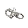 Stainless steel 316 ring rotating spring release buckle, hand pulled quick release release release buckle, marine yacht accessor