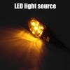 1Pcs Universal Mini Motorcycle Smoke Lens Turn Signal Light 5 Led 12V Amber Blinker Indicator Lamp Two Wire