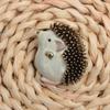 Enamel hedgehog brooch, fashionable clothing accessory, brooch, decoration, fixation, anti glare accessory