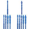 Eccentric Twist Drill Bit 6/8/10/12mm Skewed Head Drill Bit Set High-Hardness Skew Head Eccentric Drill Bit for Cement Granite