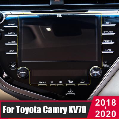 PET Car Screen Protector Film For Toyota Camry 70 XV70 2018   Car GPS Navigation Touch Display Auto Interior