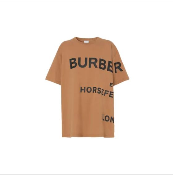 

Burberry Mongram Print T-shirt Women s Camel XXS