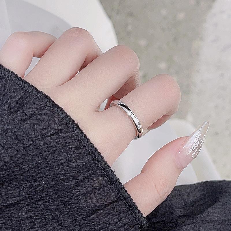 Stacked Wind Ring Women'S Mix And Match Fashion Suit Personalized Zircon Niche Design High-End Ring