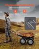 Game Carts for Hunting, 500LBS Deer Cart Game Hauler, Heavy-Duty Crawler Cart, All-Terrain Folding Deer Hauling Cart with Shock-Absorbing Tires,
