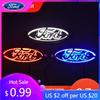 Adesivo de Carro 2025 Novo Quente 14,5X5,6cm Luz de Emblema LED para Carro para Ford Kuga Focus Mondeo Mustang Fusion Mk2 Mk3 Fiesta Mk6 Explorer L