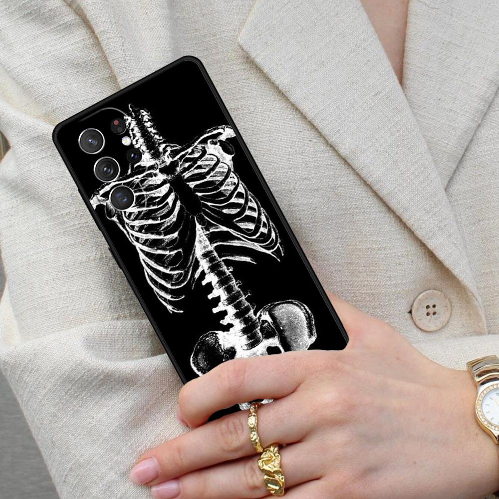 Radiological Human Organs Skeleton Cell Phone Case for Samsung Galaxy S26 Ultra S25 S24 S23 S22 S21 S20 Note10 Cover