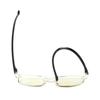 803 Custom Logo Ultra-Light Rimless Presbyopic Eye Glasses Farsighted Anti-Blue Light Reading Glasses for Men Women Square
