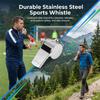 Stainless Steel Whistle for Sports and Outdoor Activities Durable High-Decibel Ergonomic Design Portable