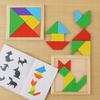 Tangram Mini Gra Logiczna Układanka Kreatywna Klocki Drewniane Puzzle