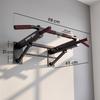 Foldable Pull-Up Bar, Pull-Ups with Non-Slip Handles, Wall Mounted Max. 120 Kg, 98 X 65 X 31 Cm Black