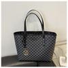New Large Capacity Commuter Tote Bag Faux Leather Shoulder Handbag for Women Students CLE