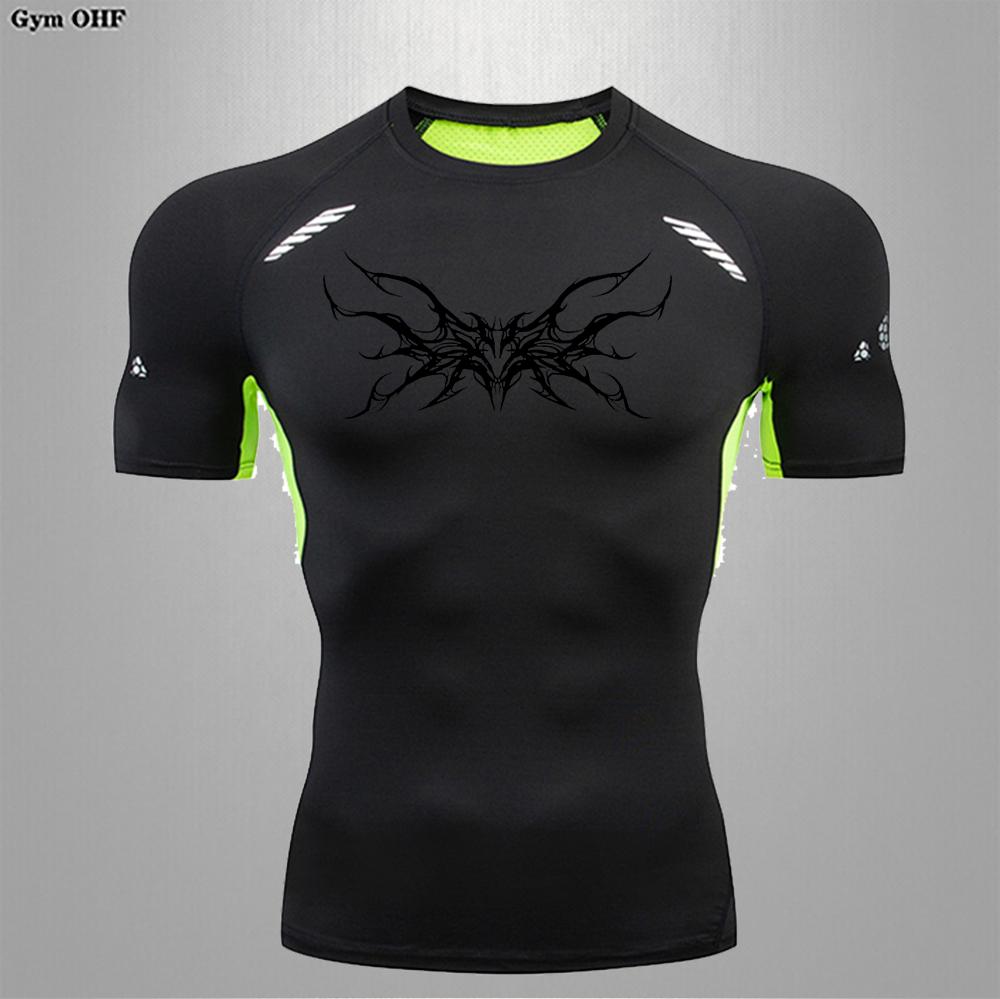 Man Compression T Shirt Gym Fitness Training Running Quick Drying Sports Shirt Summer Shaping Slimming Comfortable Men T Shirts