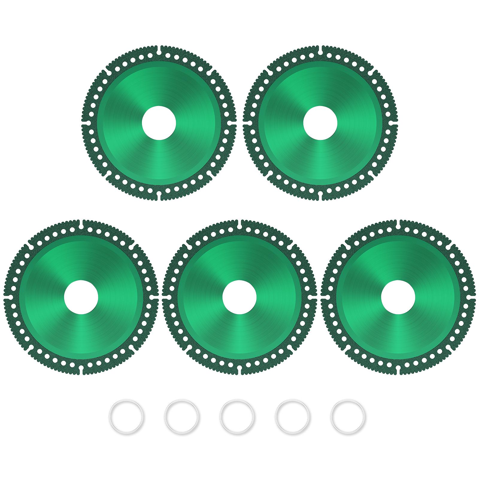 

5 ШТ Композиционный Многофункциональный Пильный Диск 115 мм Алмазный Отрезной Диск Керамическая Плитка Стекло Мрамор ПВХ Труба Отрезной Диск