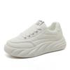Xfc02 New Solid Color Casual Sneakers  Spring and Summer Versatile Simple Thick Bottom Height Increasing Women Shoes Wear-Resistant Breathable