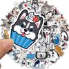 50 Cute Pet Husky Graffiti Stickers Suitcase Laptop Thermos Cup Computer Waterproof Fun Stickers