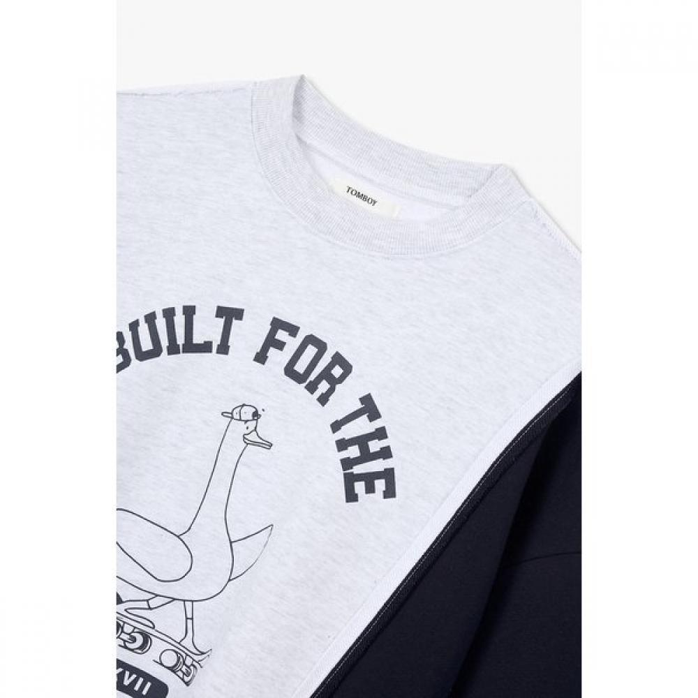 STUDIO TOMBOY Color Detail Graphic Sweatshirt 9106122108ar 