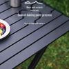 A1R Portable Outdoor Metal Table & Chair Set – Foldable for Courtyard, Camping, or Night Market Use