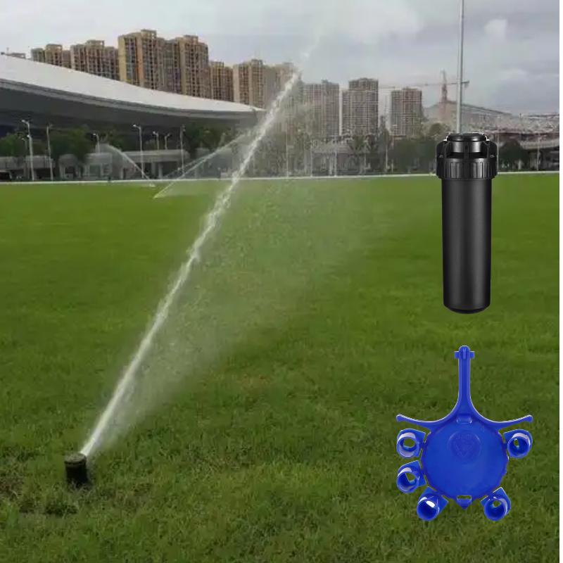 New 1/2" Female Thread 40°~360° Adjustable Underground Rotating Sprinkler Garden Lawn Orchard Irrigation Popup Sprayer Nozzle