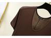 Women's Modal Short-Sleeve Long Summer Dress - Loose, Casual Plus Size Home & Outdoor Wear