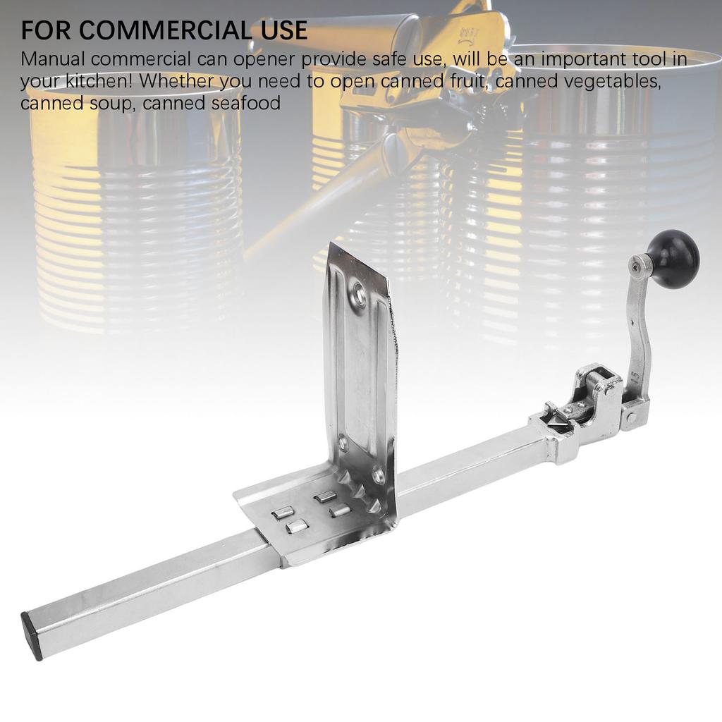 Commercial Can Opener Heavy Duty Manual Multifunction for Table Kitchen Utensils