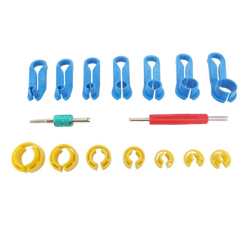 16PCS Car AC Fuel Line Disconnect Removal Tool Set with Storage Box Compact for Air Conditioning Pipes Heater Hose