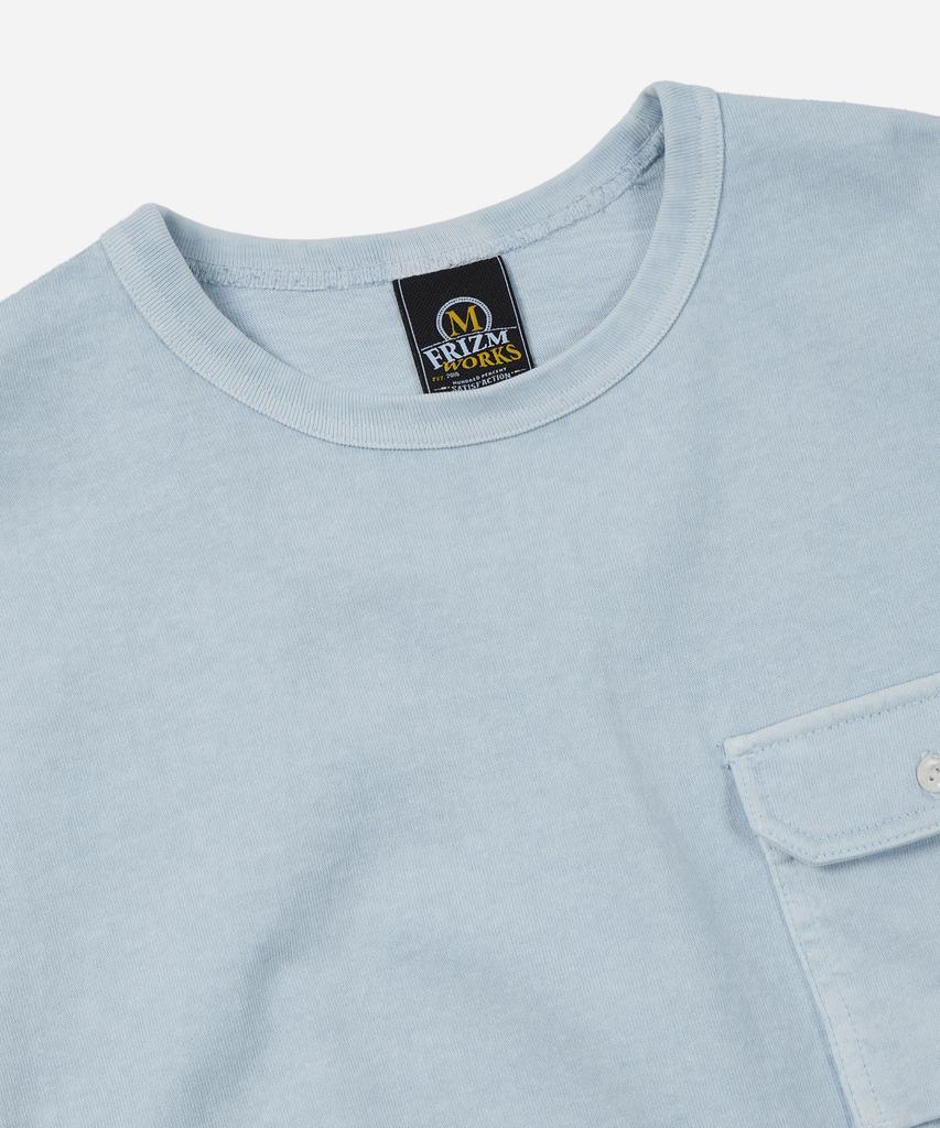 FRIZMWORKS Cigarette Pocket Pigment Dyeing Tee _ Ice