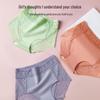 Langsha Women's High-Waist Tummy Control Lace Antibacterial Cotton Briefs