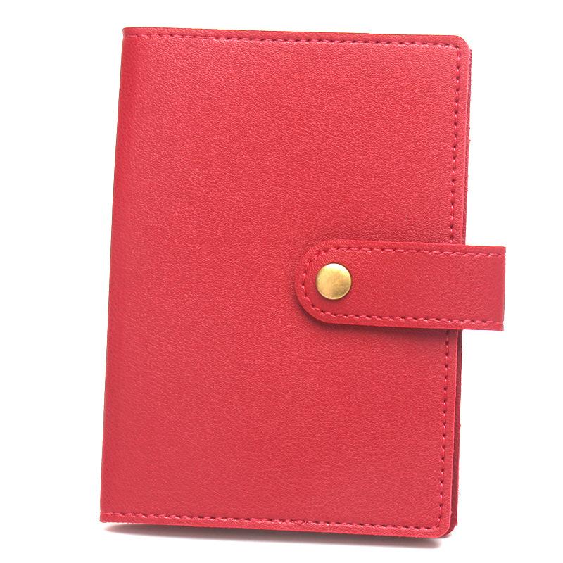 Holiday Travel Accessories Fashion Copper Button Passport Holder Luggage Tag Extra Thick Leather Passport Cover Luggage Tags