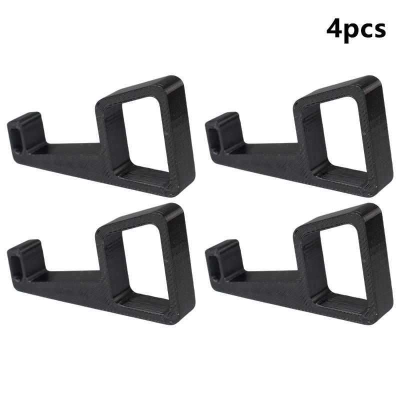 4pcs For TECTECINTER PS4 Cooling Bracket & Elevated Footrest Bracket Durable Black Plastic Cooling Support Holder Accessories