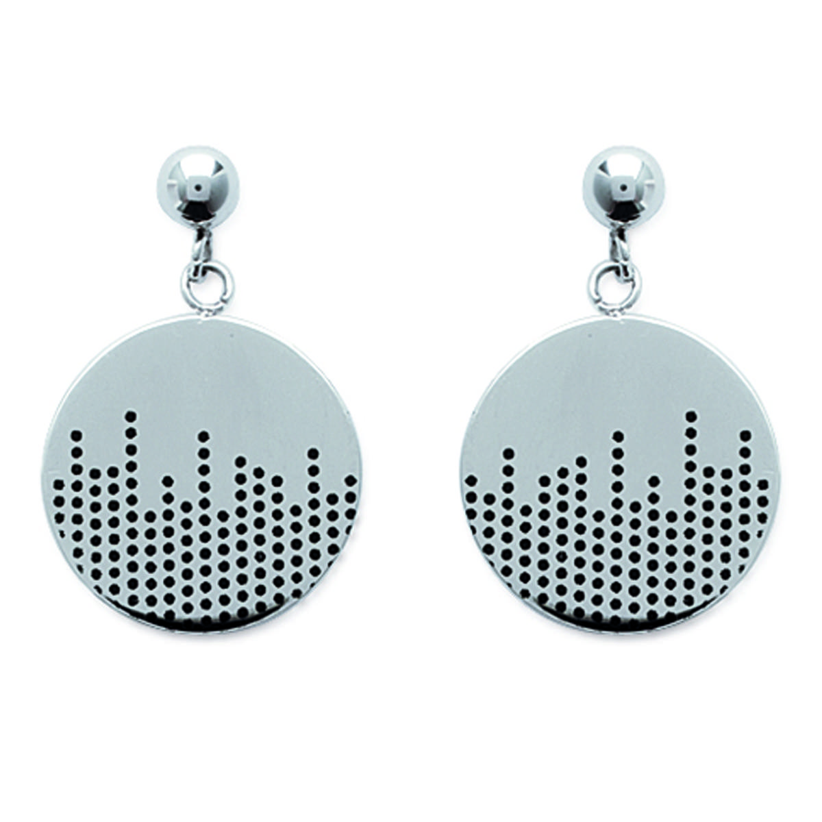 

Les Trésors De Lily [J3093] - Серьги из стали Хореография рутений - 16x25 мм