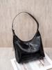 Cowhide Single Shoulder Crossbody Women's Bag Women's Fashion Simple Zipper Soft Bright Leather Bag Shopping Bag Large Capacity