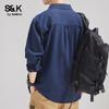 Baleno Men's S&K Retro Casual Long Sleeve Work Shirt