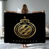 1PC Club Brugge KV Custom Name Patterned Flannel Blanket Suitable For All Seasons for Home Decor Warmth and Comfort Gifts Holiday Present