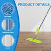 4 pièces/set Tissu de remplacement doux pour serpillière Lavable Tissu plat pour serpillière Tampon de serpillière en microfibre Salle de bain