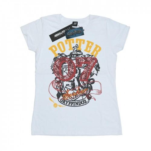 

Harry Potter Womens/Ladies Gryffindor Seeker Cotton T-Shirt XXL білий
