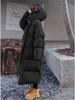 Warm Winter Pink Hooded Long Women Parkas Chaqueta Thick Cotton Padded Windproof Parcas Overcoat Casual Loose Snow Wear Jaquetas